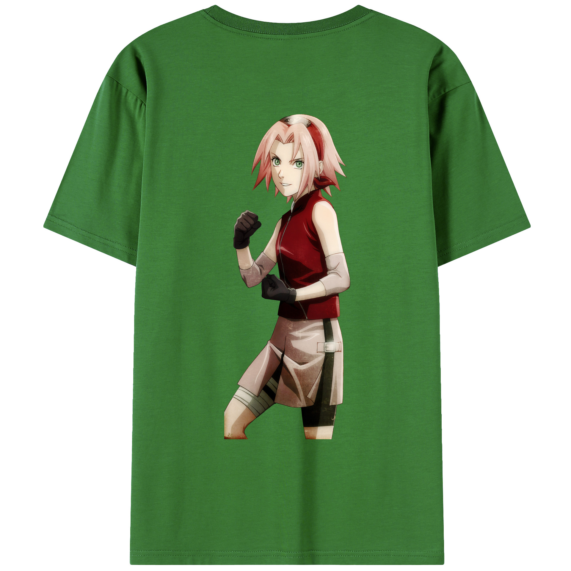 （画像用） NARUTO -ナルト- 春野サクラ Haruno Sakura レディース半袖Tシャツ(バックプリント)